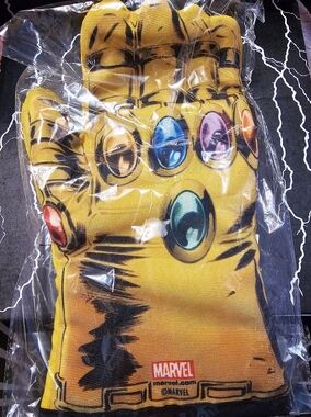Marvel Yellow Quilted Infinity Gauntlet Loot Crate Collectible